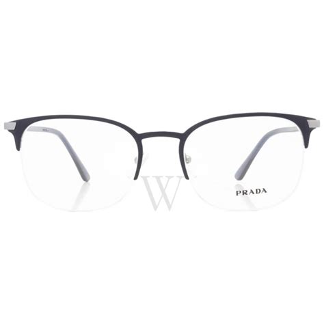 prada blue eyeglass frames|Prada semi rimless eyeglasses.